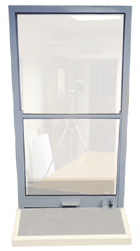 fordampning Hyret have tillid Vertical sliding security hatch for secure package transfers